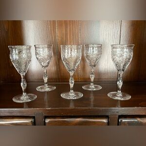 Webb Corbett Cordial Glasses Set of 5